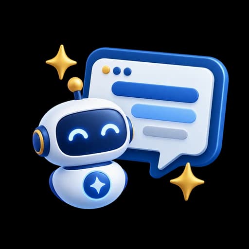 AI導入サポートを表すAIアシスタントのイラスト